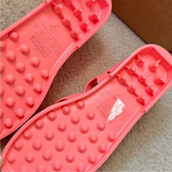 Melissa Possession Summer Jelly Sandals Coral Pink - Picture 8 of 10